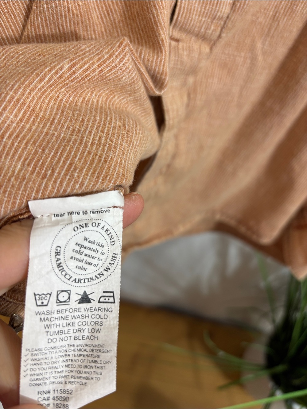 Gramicci artisan wash long sleeve button down flannel plaid
